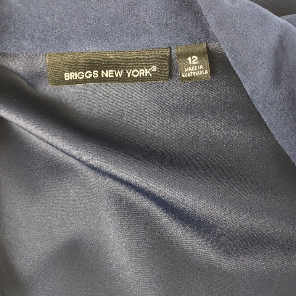 Briggs New York Women's Blue/Navy 4 Button Jacket Size 12 (NWT) - Picture 9 of 12